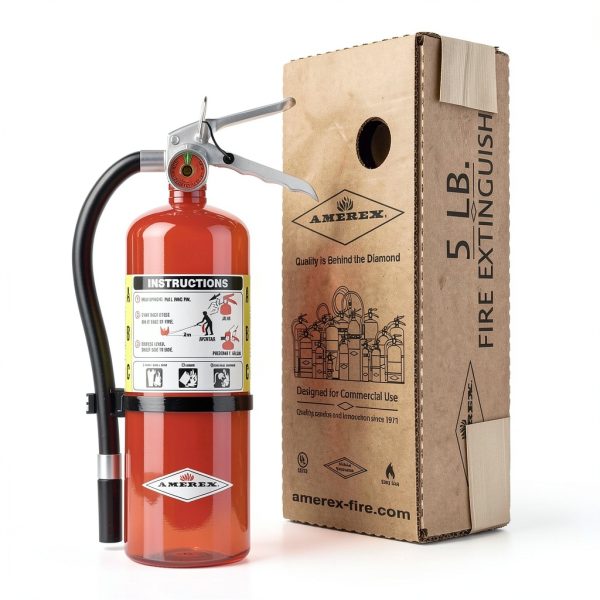 Amerex B402, 5 lb. ABC Dry Chemical Fire Extinguisher, with Wall Bracket-6