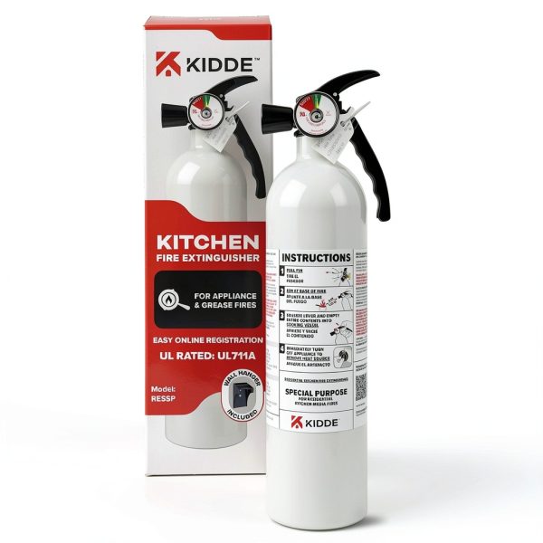 Kidde Fire Extinguisher for Kitchen Single Use Aluminum 6 Year-0