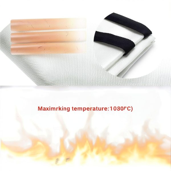 Heavy-Duty Emergency Fire Blanket, 2 Pack – Fireproof Fiberglass Blanket for Kitchen, Home, Car, Grill, Fireplace, Camping, Heat Shield, Grease Fires, Emergency Fire Suppression-3