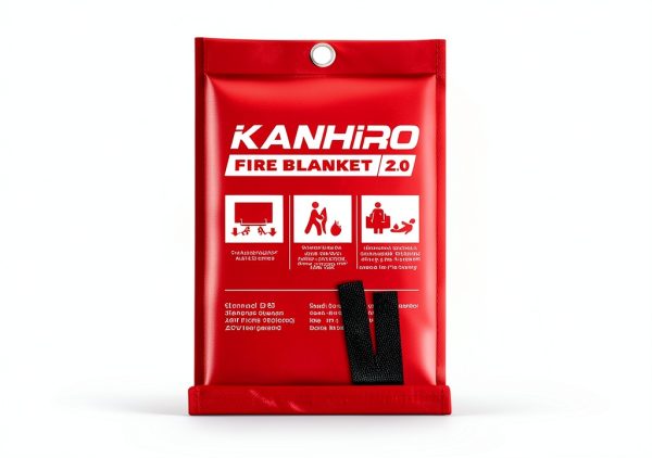 kanhiro Emergency Fire Blanket for Home Kitchen (4 Pack, 40 in X 40 in), Emergency Silicone Fire Blanket-1