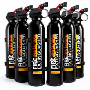 Fire Extinguisher for Home - Car Fire Extinguisher with Mount, Small A B C K Fire Extinguisher, Water-Based Fire Extinguishers for Car/House/Kitchen/Truck/Marine/Boat/Vehicle/utv/rv (6)-0