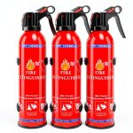 Fire Extinguisher 4 Pack ABC 600ml Dry Chemical Bracket for Vehicle-0