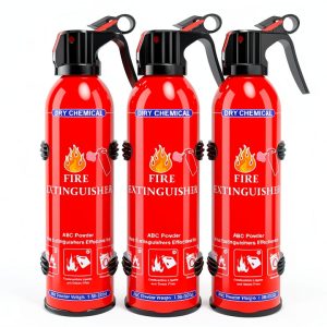 Fire Extinguisher 4 Pack ABC 600ml Dry Chemical Bracket for Vehicle-0