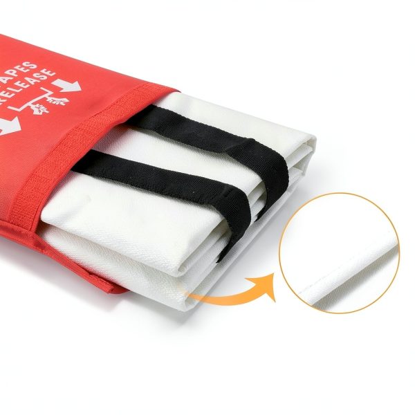 kanhiro Emergency Fire Blanket for Home Kitchen (4 Pack, 40 in X 40 in), Emergency Silicone Fire Blanket-5