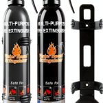 Fire Extinguisher 2 Pack Portable Aluminum Alloy with Wall Mount-0
