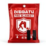 DIBBATU Fire Blanket for Home and Kitchen, Fire Blankets Emergency for Home, Emergency Fire Blankets Retardant for House, Fireproof Blanket, Survival FireBlanket for Kitchen,Fireplace, Grill, BBQ-0