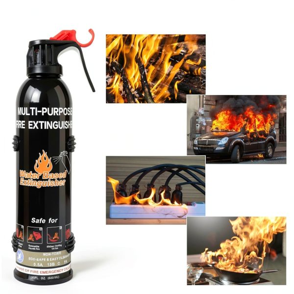 Fire Extinguisher 2 Pack Portable Aluminum Alloy with Wall Mount-2