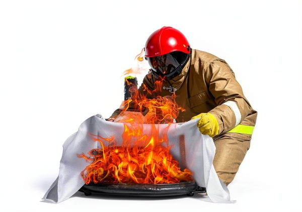 kanhiro Emergency Fire Blanket for Home Kitchen (4 Pack, 40 in X 40 in), Emergency Silicone Fire Blanket-3