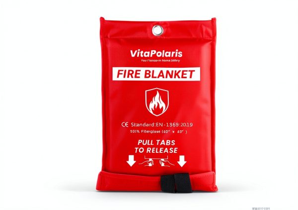 Heavy-Duty Emergency Fire Blanket, 2 Pack – Fireproof Fiberglass Blanket for Kitchen, Home, Car, Grill, Fireplace, Camping, Heat Shield, Grease Fires, Emergency Fire Suppression-1